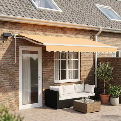 Tenda retrattile Sabbia 600 × 350 cm Tessuto e Alluminio | homemem39