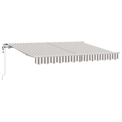 Tenda retrattile Grigio chiaro e bianco 4 × 3 m | homemem39