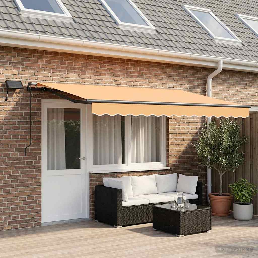 Tenda retrattile Sabbia 400 × 300 cm Tessuto e Alluminio | homemem39