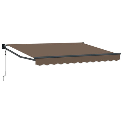 Tenda retrattile Tortora 4 × 3 m Poliestere e Metallo | homemem39
