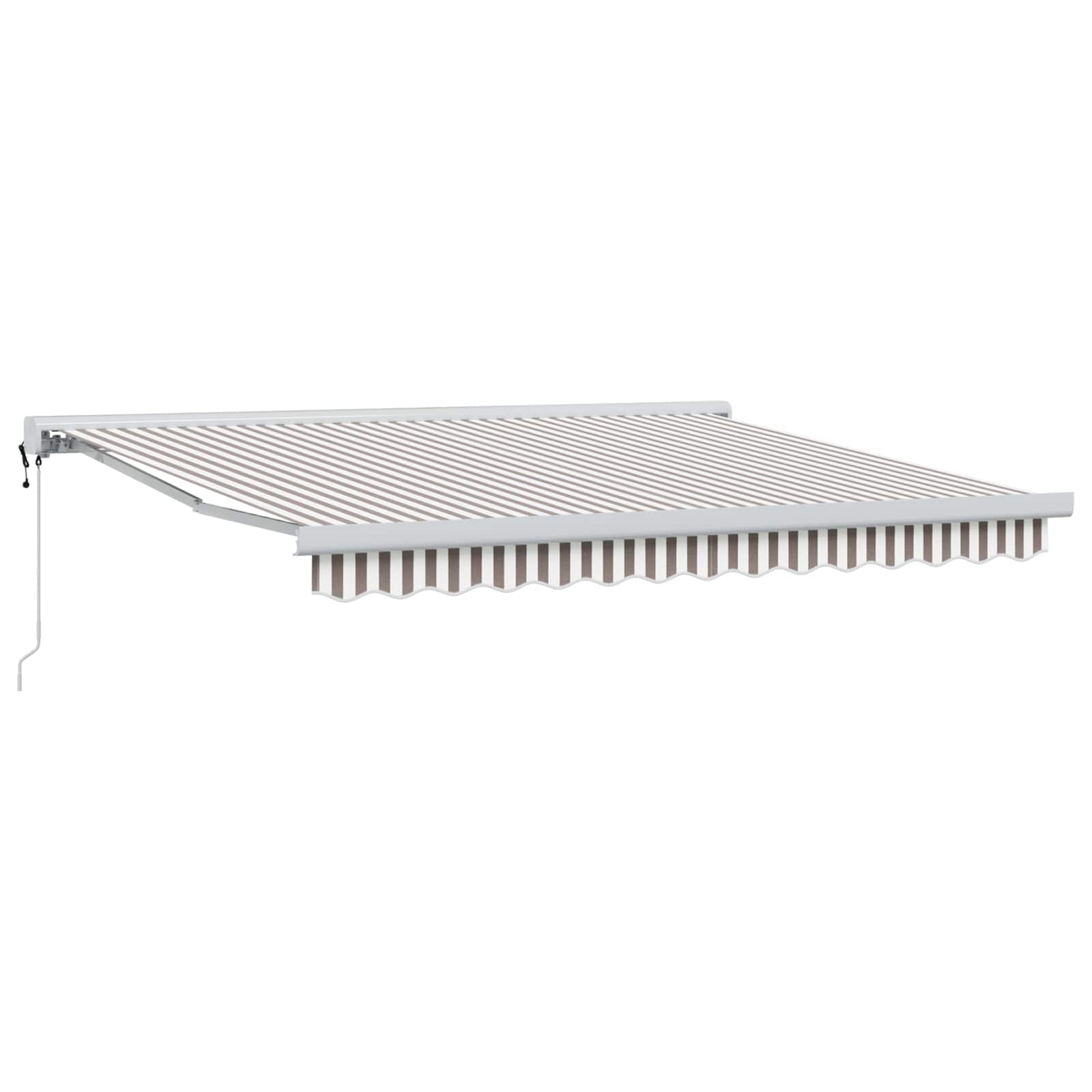 Tenda retrattile Grigio chiaro e bianco 400 × 300 cm | homemem39
