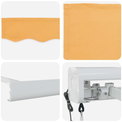 Tenda retrattile Sabbia 400 × 300 cm Tessuto e Metallo | homemem39