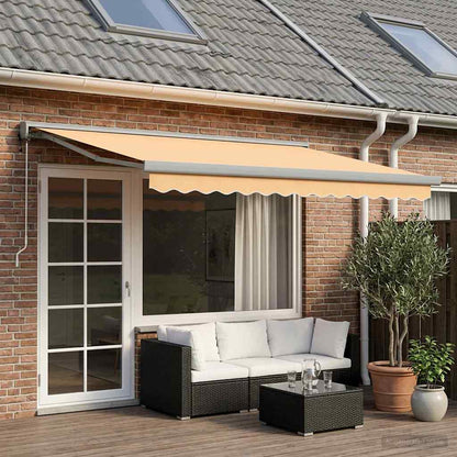 Tenda retrattile Sabbia 400 × 300 cm Tessuto e Metallo | homemem39