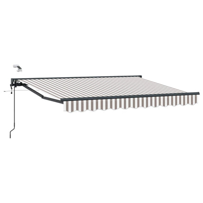 Tettuccio Elettrico Retrattile Grigio chiaro e bianco 4 × 3 m | homemem39