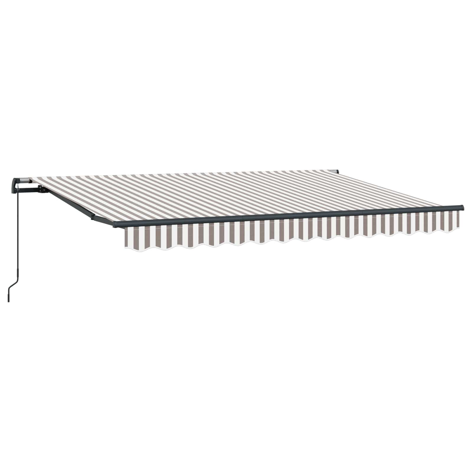 Tenda retrattile Grigio chiaro e bianco 400 × 350 cm | homemem39