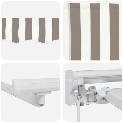 Cornice per Tenda Manuale con LED 4 × 3,5 m | homemem39