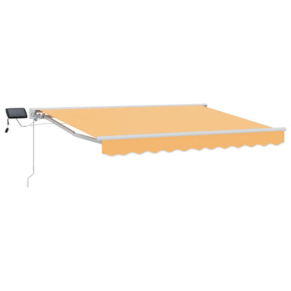 Cornice per Tenda Manuale con LED Sabbia 4 × 3,5 m | homemem39