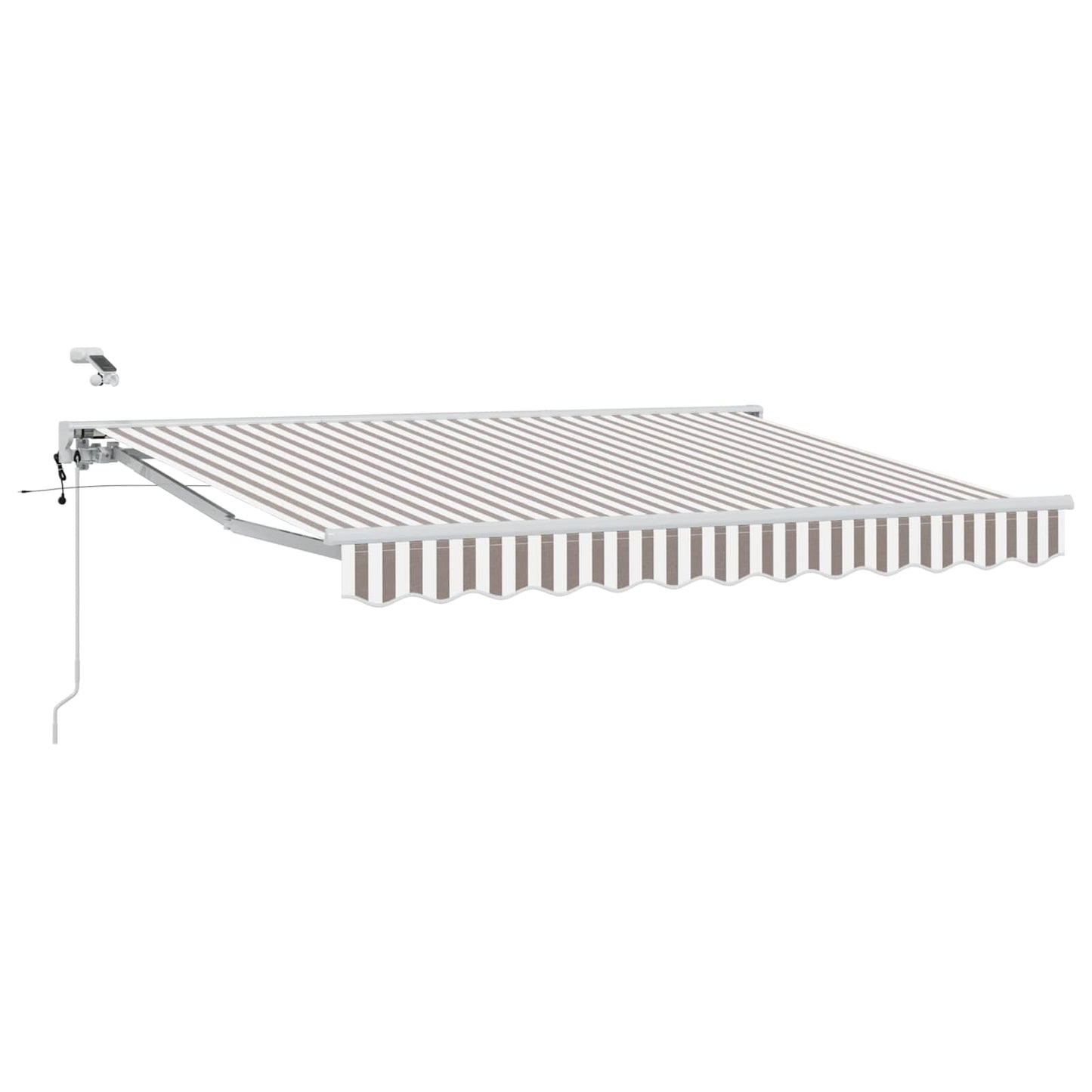 Tettuccio Elettrico Retrattile Grigio chiaro e bianco 4 × 3,5 m | homemem39