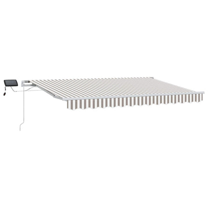 Tenda retrattile Grigio chiaro e bianco 450 × 300 cm | homemem39