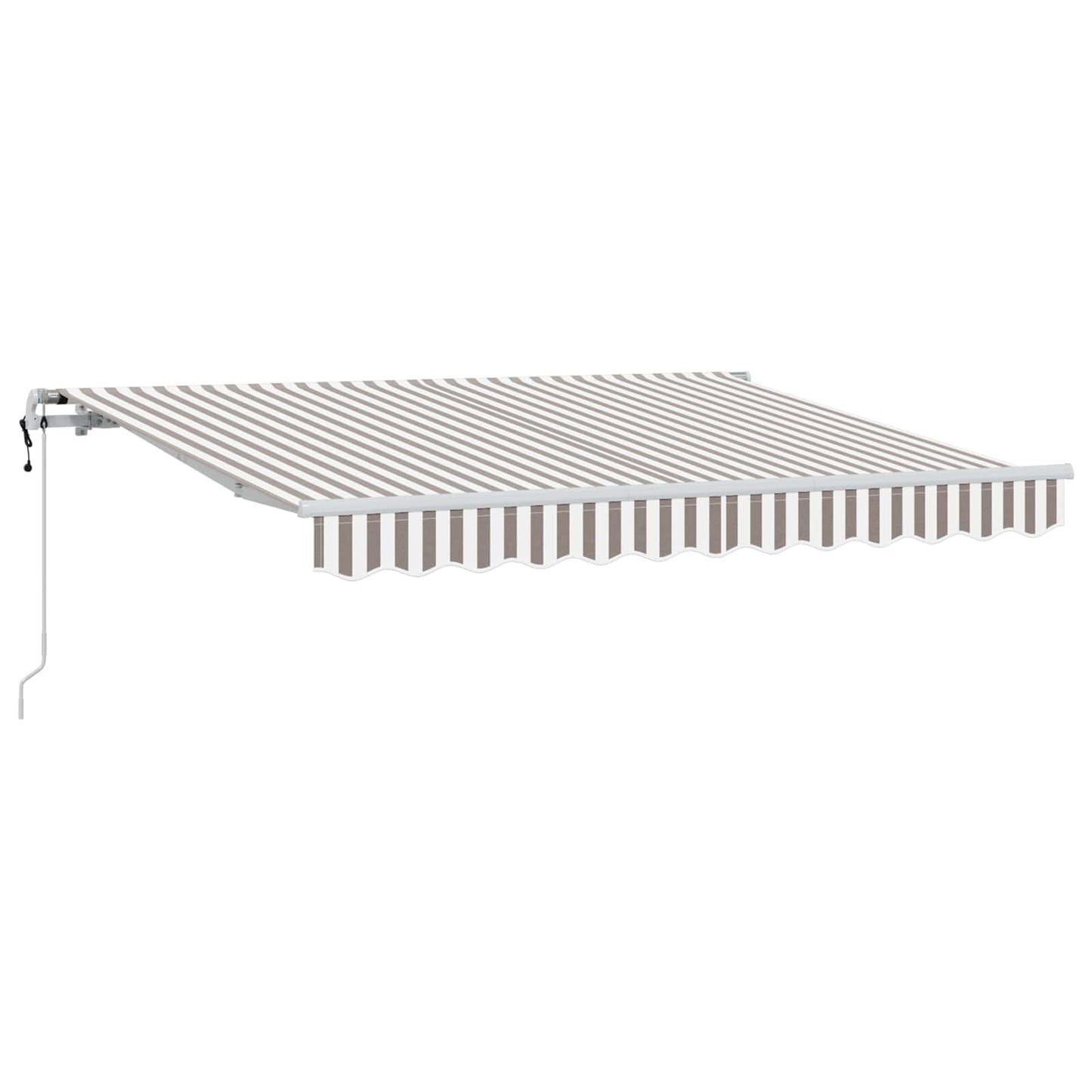 Tenda retrattile Grigio chiaro e bianco 450 × 300 cm | homemem39
