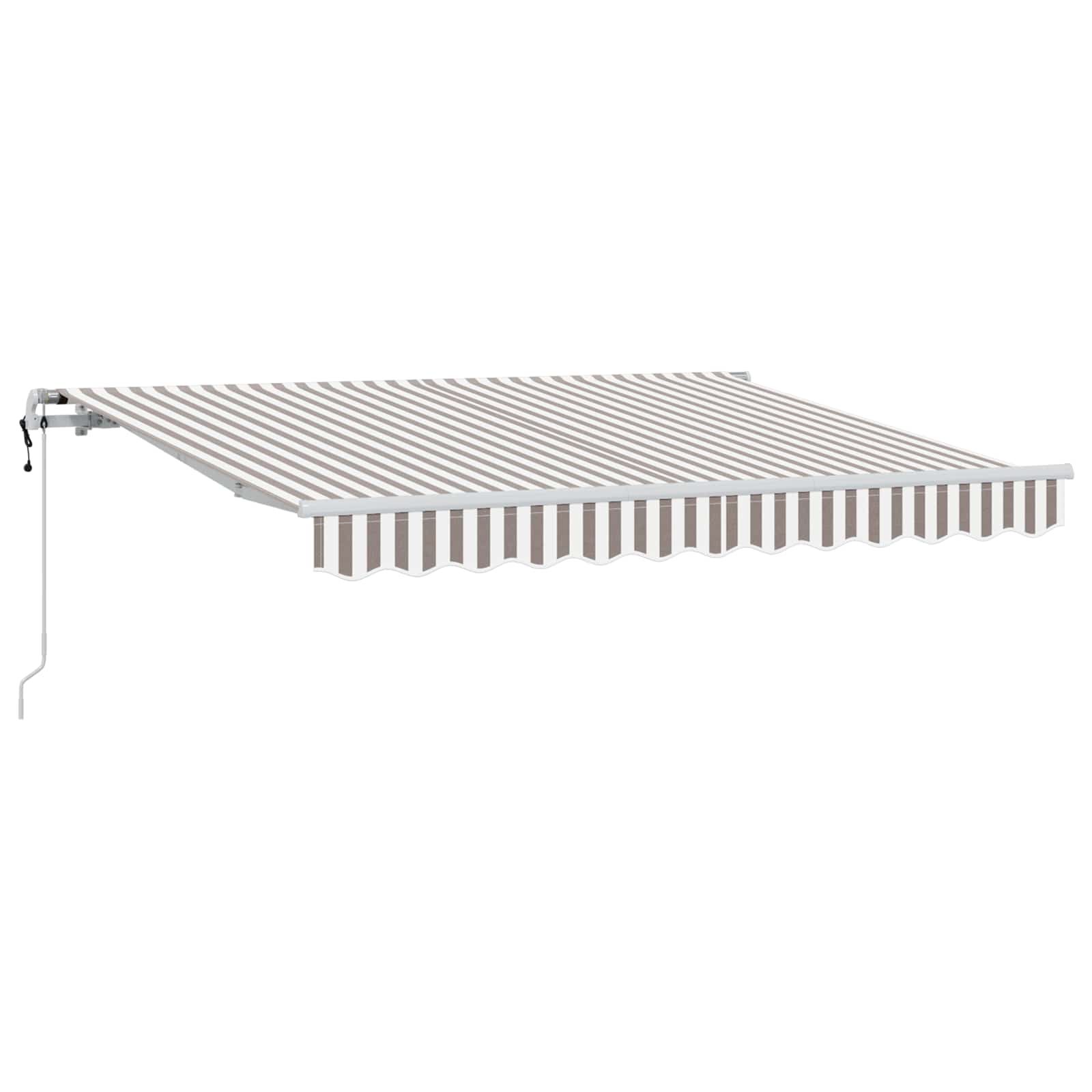 Tenda retrattile Grigio chiaro e bianco 450 × 300 cm | homemem39