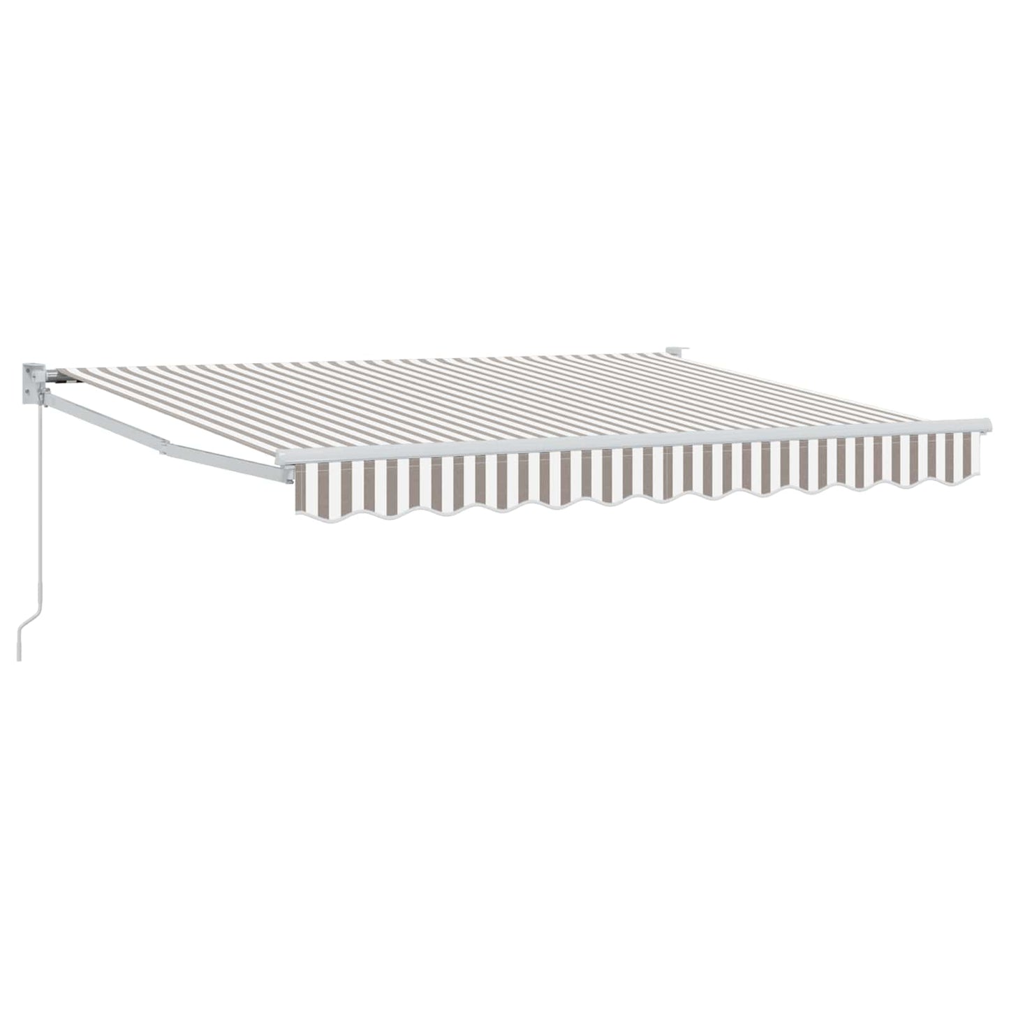 Tenda retrattile Grigio chiaro e bianco 4,5 × 3 m | homemem39