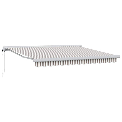 Tenda retrattile Grigio chiaro e bianco 450 × 300 cm | homemem39
