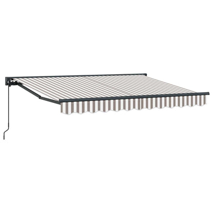 Tenda retrattile Grigio chiaro e bianco 4,5 × 3 m | homemem39
