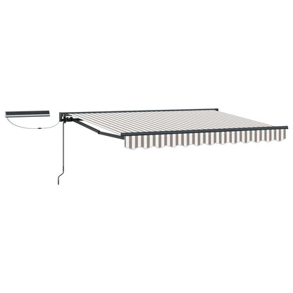 Tettuccio Elettrico Retrattile Grigio chiaro e bianco 4,5 × 3 m | homemem39