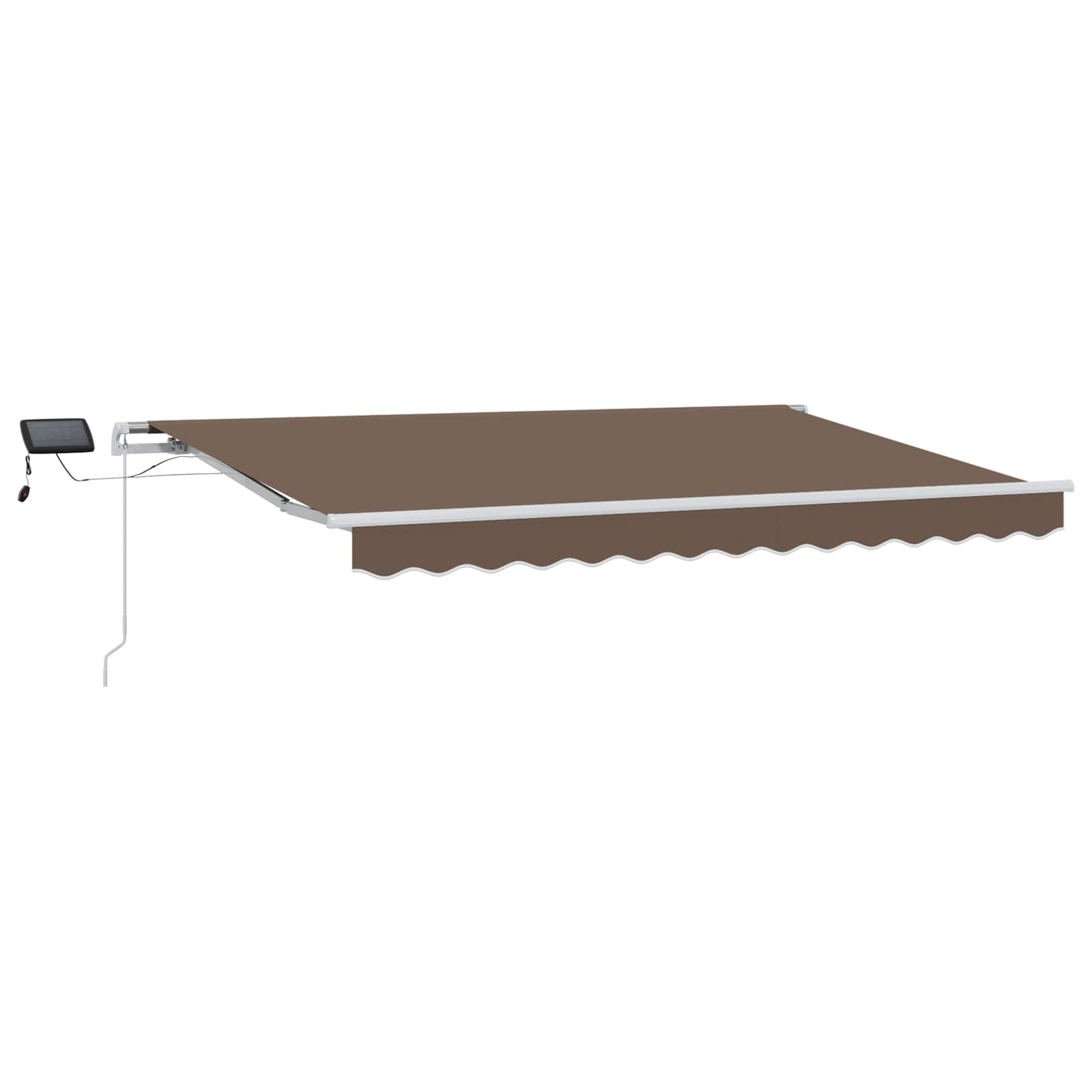Tenda retrattile Tortora 450 × 350 cm Tessuto e Alluminio | homemem39