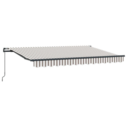 Tenda retrattile Grigio chiaro e bianco 450 × 350 cm | homemem39