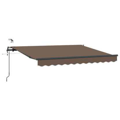 Tenda retrattile Tortora 450 × 350 cm Poliestere | homemem39