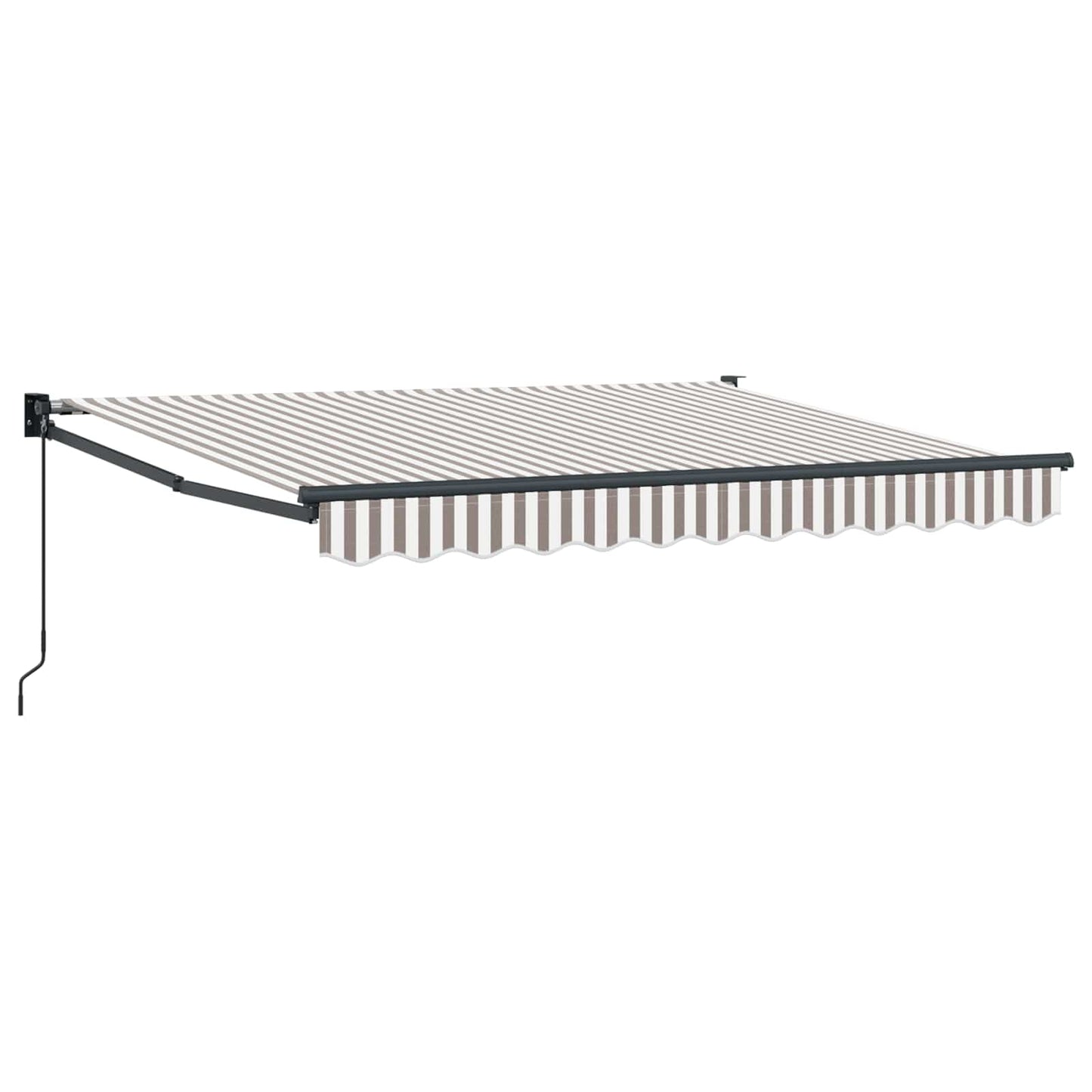 Tenda retrattile Grigio chiaro e bianco 5 x 3 m | homemem39