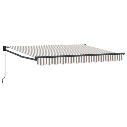 Tenda retrattile Grigio chiaro e bianco 5 x 3 m | homemem39
