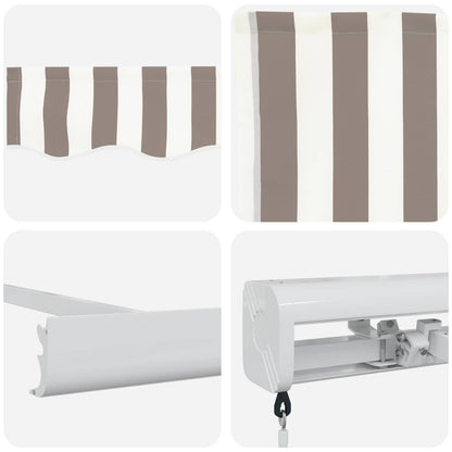 Tenda retrattile Grigio chiaro e bianco 500 × 300 cm | homemem39