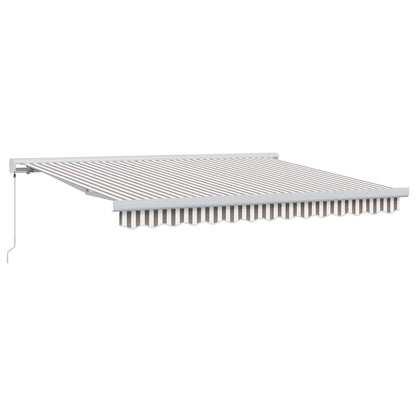 Tenda retrattile Grigio chiaro e bianco 500 × 300 cm | homemem39
