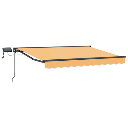 Cornice per Tenda Manuale con LED Sabbia 5 x 3 m | homemem39