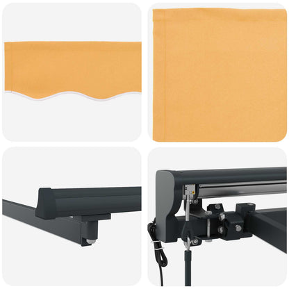 Tettuccio Elettrico Retrattile Sabbia 5 x 3 m | homemem39
