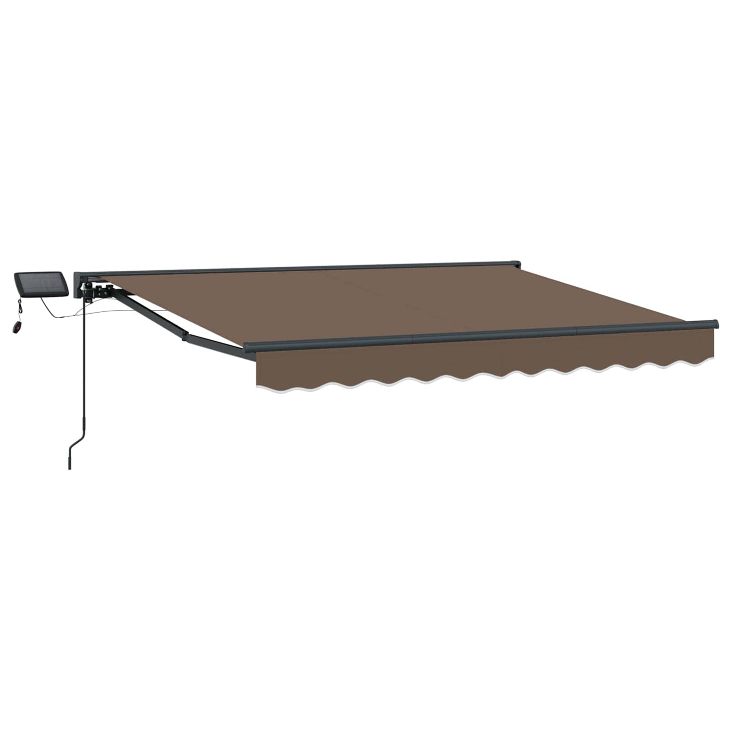 Cornice per Tenda Manuale con LED Tortora 5 × 3,5 m | homemem39