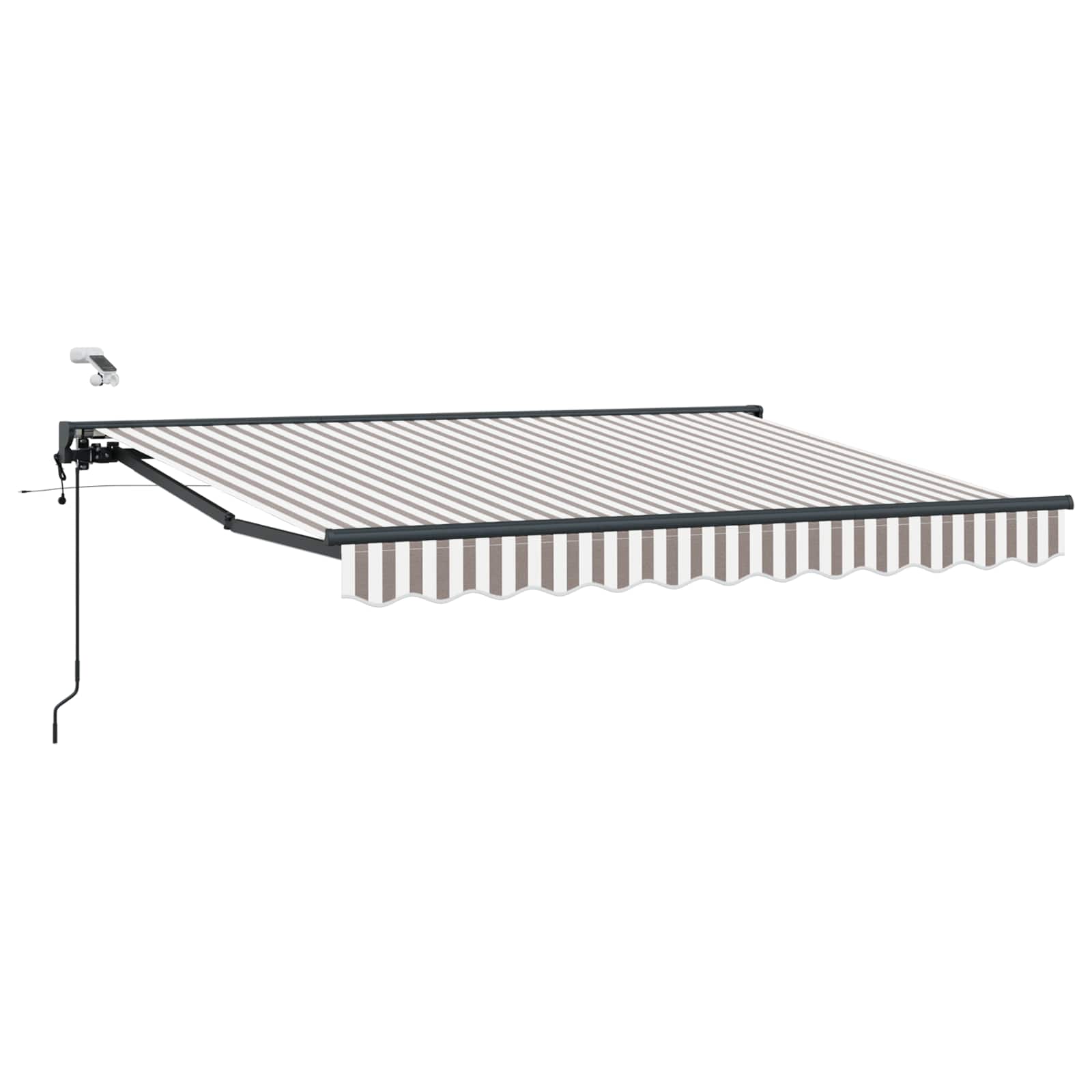 Tettuccio Elettrico Retrattile Grigio chiaro e bianco 5 × 3,5 m | homemem39