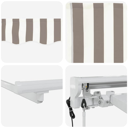 Tettuccio Elettrico Retrattile Grigio chiaro e bianco 5 × 3,5 m | homemem39