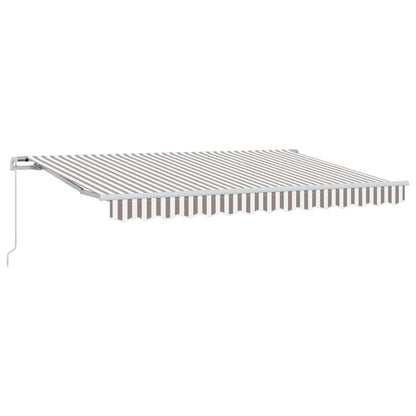 Tenda retrattile Grigio chiaro e bianco 600 cm | homemem39