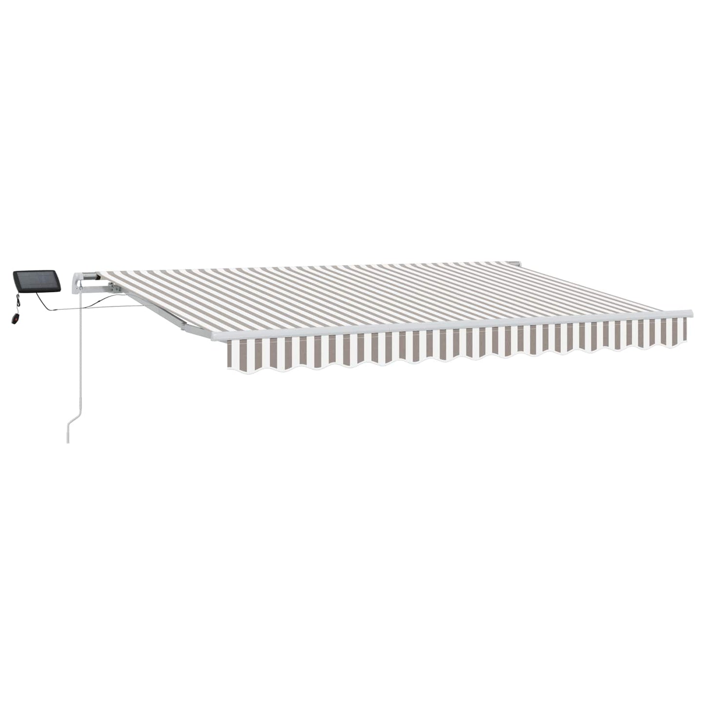 Tenda retrattile Grigio chiaro e bianco 600 × 350 cm | homemem39