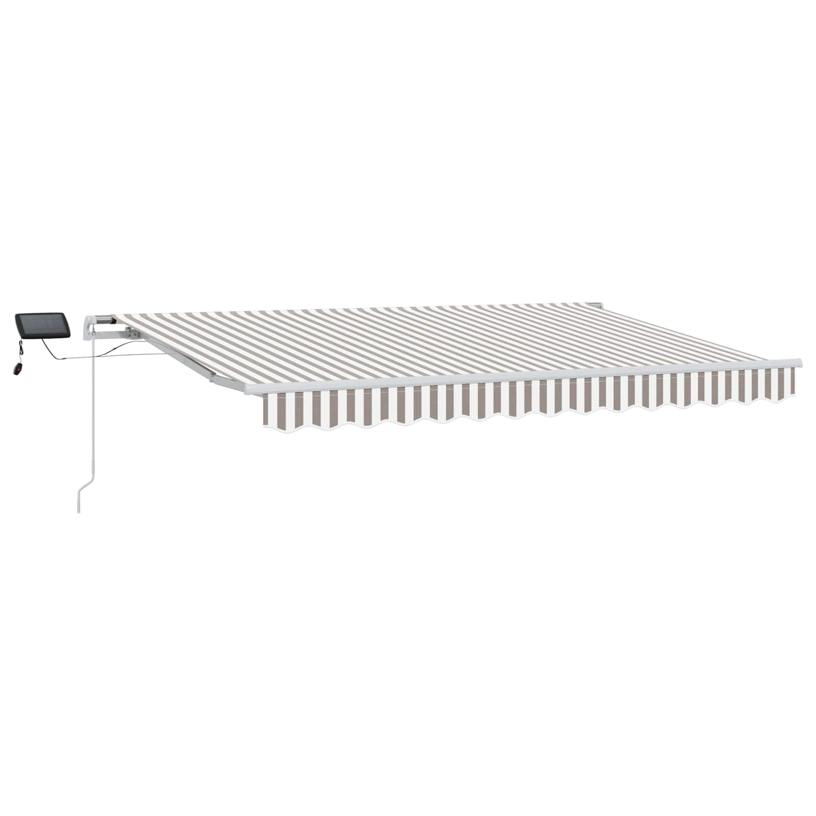 Tenda retrattile Grigio chiaro e bianco 600 × 350 cm | homemem39