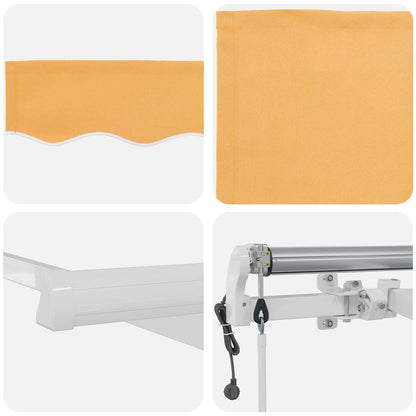 Tenda retrattile Sabbia 600 × 350 cm Poliestere | homemem39