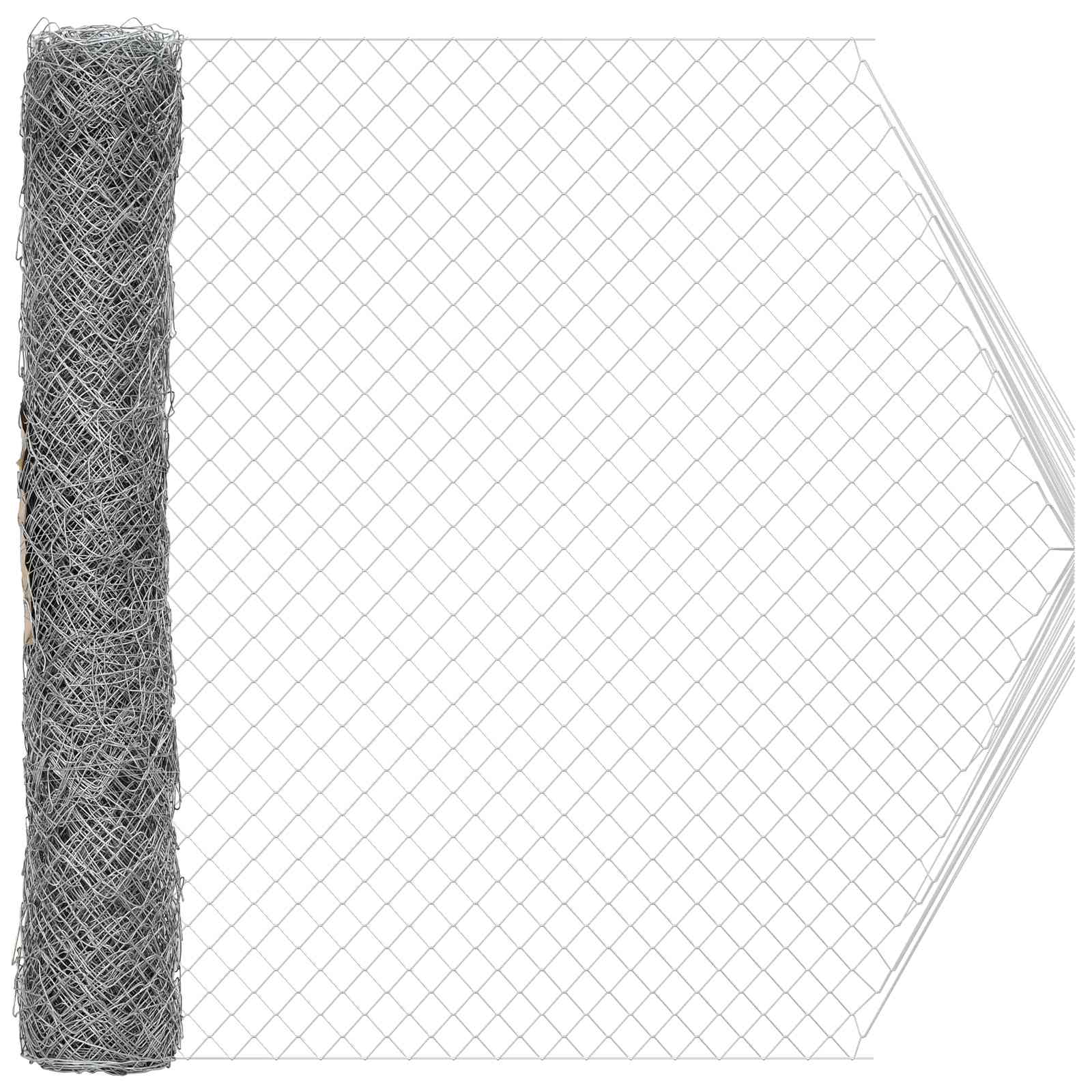 Recinzione a rete metallica Galvanizzato 2 x 10 m Vetro | homemem39