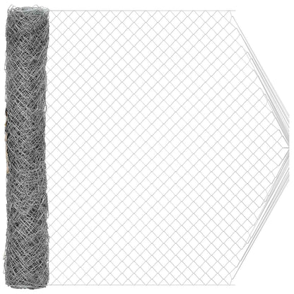 Recinzione a rete metallica Galvanizzato 2 x 10 m Vetro | homemem39