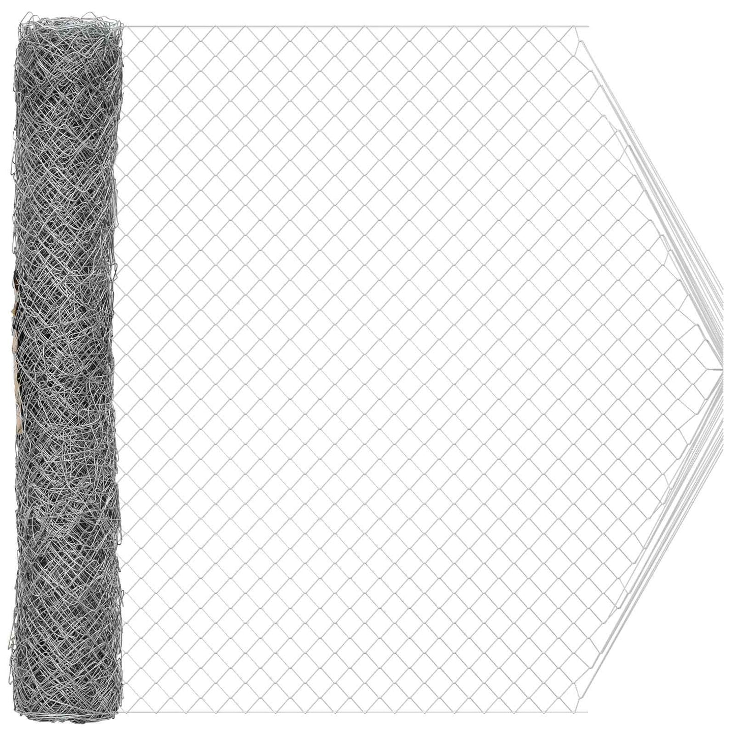 Recinzione a rete metallica Galvanizzato 2 x 20 m Vetro | homemem39