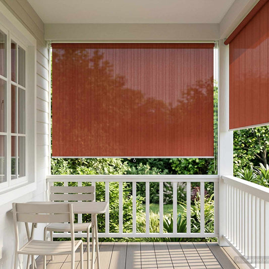 Tenda a Rullo Esterno Blocco UV 90% Terracotta 400 x 230 cm | homemem39