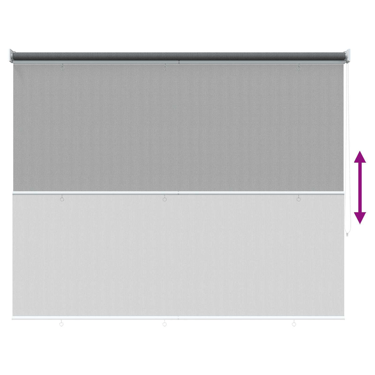 Tenda a Rullo Esterno Blocco UV 90% Grigio Chiaro 180 x 140 cm | homemem39