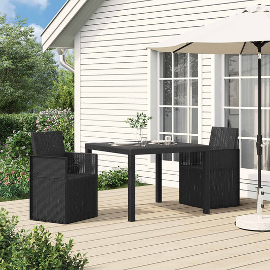 Sedie da pranzo da giardino 2 pcs Antracite 53 x 47 x 88,5 cm