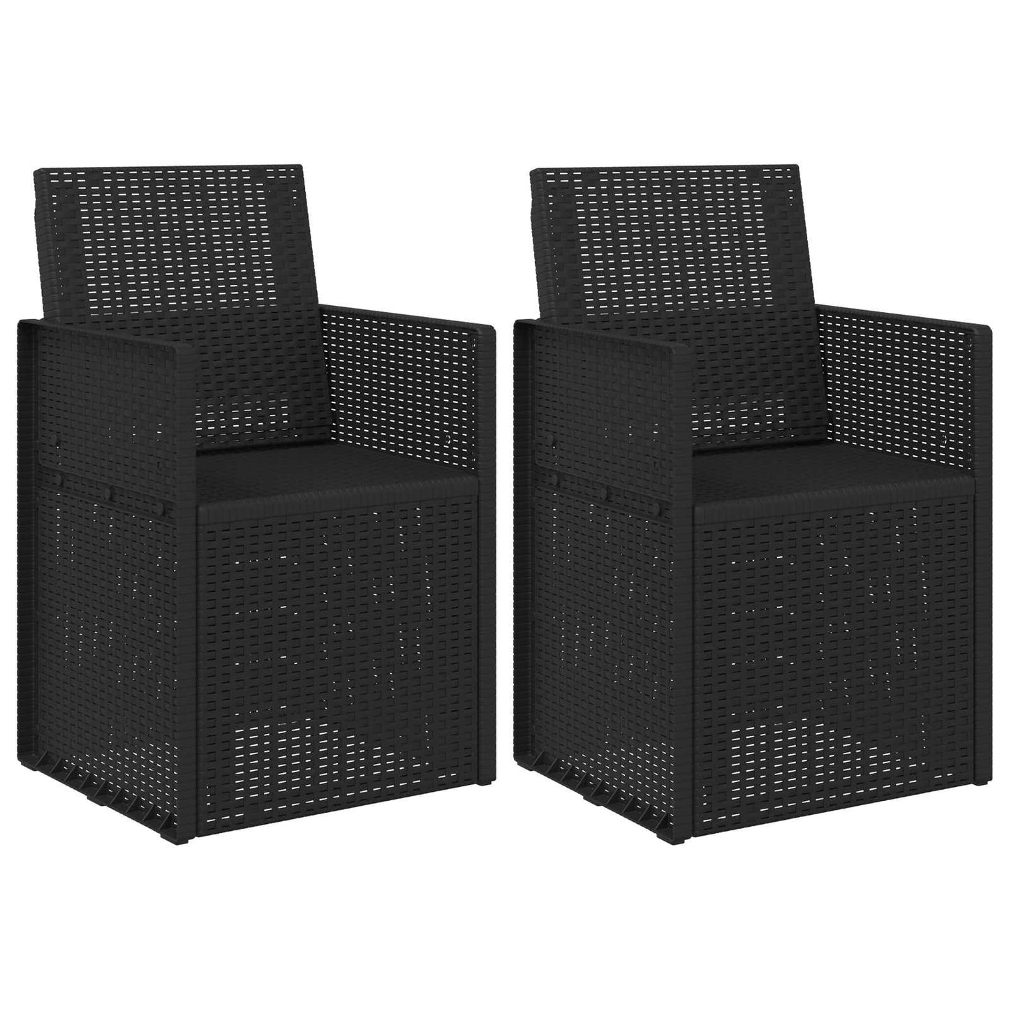 Sedie da pranzo da giardino 2 pcs Antracite 53 x 47 x 88,5 cm