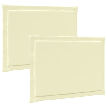 Cuscini per Seduta 2 pcs Crema 47 x 36 x 2 cm Poliestere | homemem39