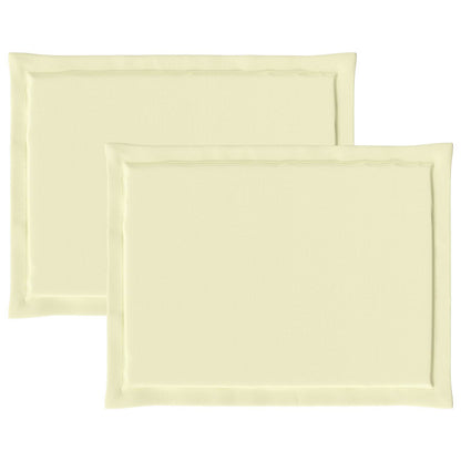 Cuscini per Seduta 2 pcs Crema 47 x 36 x 2 cm Poliestere | homemem39