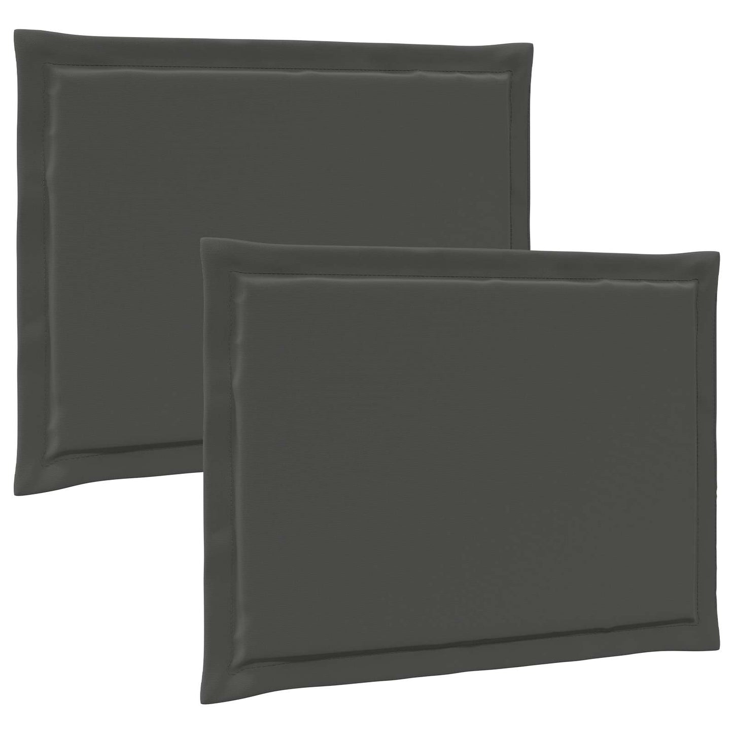 Cuscini per Seduta 2 pcs Antracite 47 x 36 x 2 cm Poliestere | homemem39
