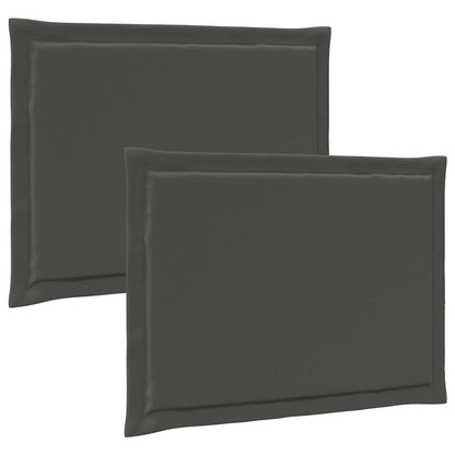 Cuscini per Seduta 2 pcs Antracite 47 x 36 x 2 cm Poliestere | homemem39