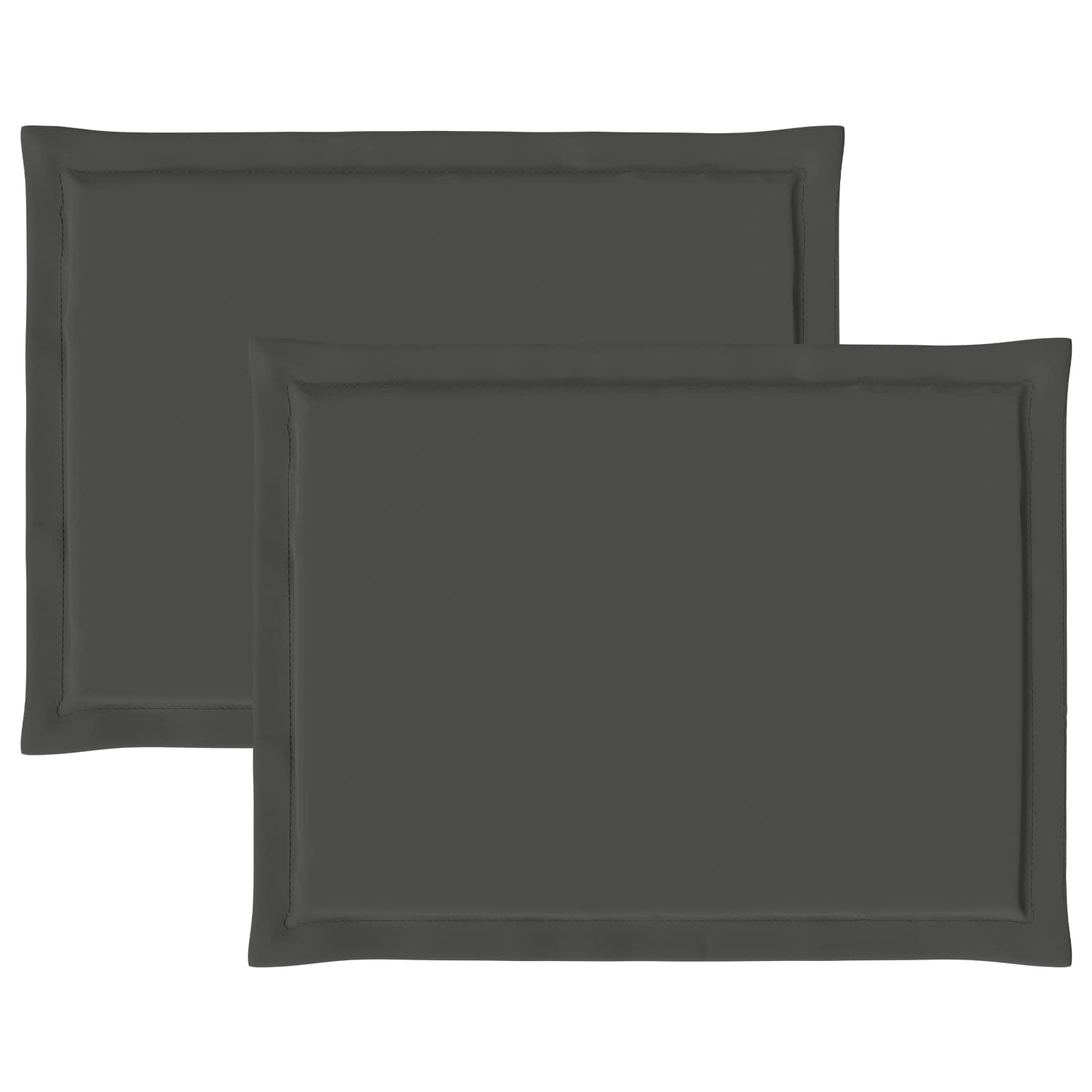 Cuscini per Seduta 2 pcs Antracite 47 x 36 x 2 cm Poliestere | homemem39