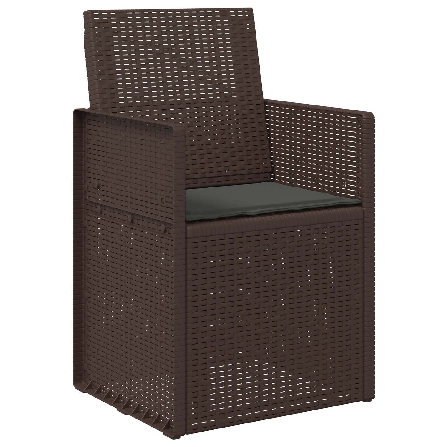 Cuscini per Seduta 2 pz Poliestere Antracite 47 x 36 x 2 cm