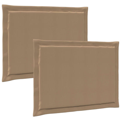 Cuscini per Seduta 2 pz Poliestere Tortora 47 x 36 x 2 cm