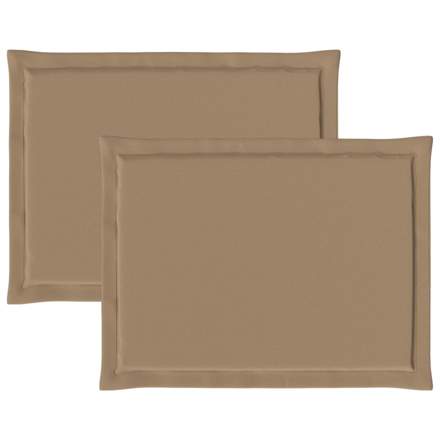 Cuscini per Seduta 2 pcs Tortora 47 x 36 x 2 cm Poliestere | homemem39